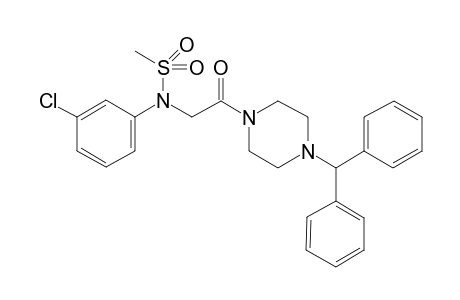 methanesulfonamide, N-(3-chlorophenyl)-N-[2-[4-(diphenylmethyl)-1-piperazinyl]-2-oxoethyl]-