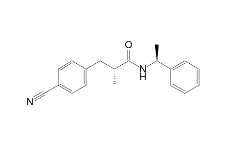 (R)-3-(4-cyanophenyl)-2-methyl-N-((S)-1-phenylethyl)propanamide