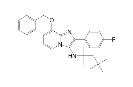 Imidazo[1,2-a]pyridin-3-amine, 2-(4-fluorophenyl)-8-(phenylmethoxy)-N-(1,1,3,3-tetramethylbutyl)-