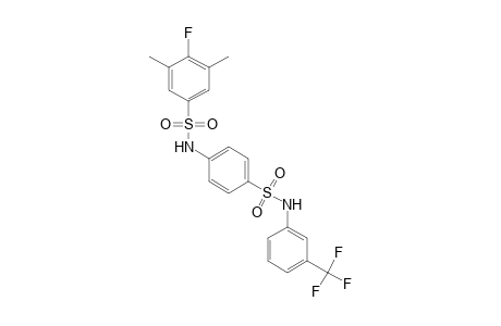 3',5'-dimethyl-4'-fluoro-N-(alpha,alpha,alpha-trifluoro-m-tolyl)-4,N'-bi[benzenesulfonamide]