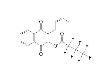 Lapachol, heptafluorobutyrate