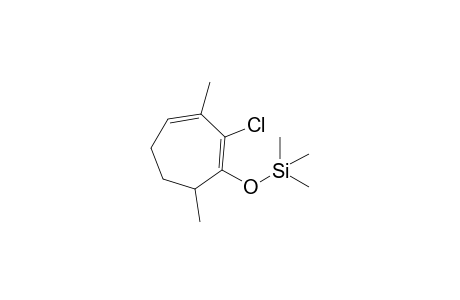 2-Chloro-3,7-dimethyl-1-trimethylsilyloxycyclohepta-1,3-diene