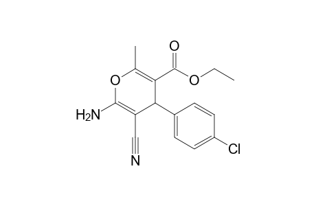 ETHYL-6-AMINO-4-(4-CHLOROPHENYL)-5-CYANO-2-METHYL-4H-PYRAN-3-CARBOXYLATE