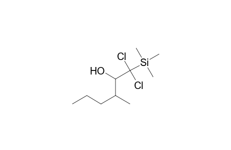 1,1-Dichloro-3-methyl-1-trimethylsilyl-2-hexanol