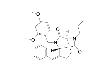 (+)-(1S,5S,Z)-6-Allyl-2-benzylidene-8-(2,4-dimethoxybenzyl)-6,8-diazabicyclo[3.2.2]nonane-7,9-dione