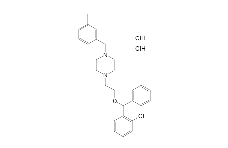 1-{2-[(o-chlorophenyl)phenylmethoxy]ethyl}-4-(m-methylbenzyl)piperazine, dihydrochloride