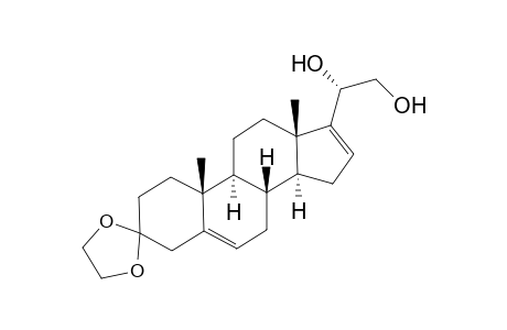 20β,21-dihydroxypregna-5,16-dien-3-one, cyclic ethylene acetal