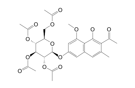 Isotorachrysone 6-glucoside, 4ac derivative