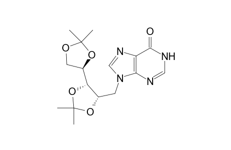 9-(2,3:4,5-Bis-O-Isopropylidene)-D-ribitylhypoxanthine