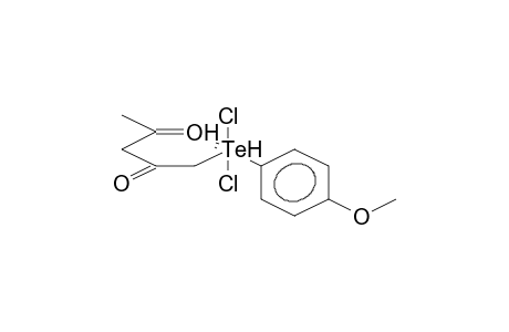 DICHLORO(2,4-DIOXOPENTYL)(4-METHOXYPHENYL)TELLURE (KETO)