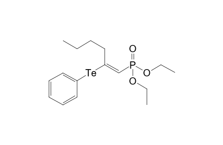 Diethyl 2-(phenyltellurium)hexenephosphonate