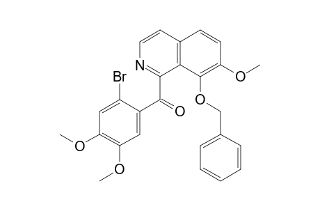 (2-bromanyl-4,5-dimethoxy-phenyl)-(7-methoxy-8-phenylmethoxy-isoquinolin-1-yl)methanone