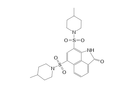 benz[cd]indol-2(1H)-one, 6,8-bis[(4-methyl-1-piperidinyl)sulfonyl]-