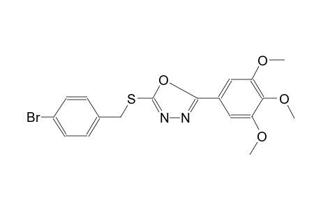 2-[(4-bromobenzyl)sulfanyl]-5-(3,4,5-trimethoxyphenyl)-1,3,4-oxadiazole