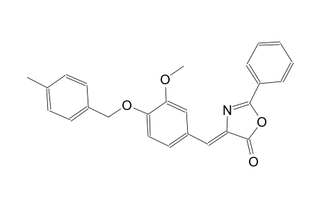 (4Z)-4-{3-methoxy-4-[(4-methylbenzyl)oxy]benzylidene}-2-phenyl-1,3-oxazol-5(4H)-one