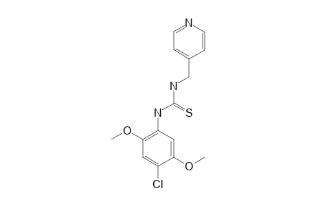 1-(4-chloro-2,5-dimethoxyphenyl)-3-[(4-pyridyl)methyl]-2-thiourea
