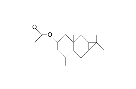 10a-Acetoxy-1,4,4,8-tetramethyl-tricyclo(5.4.0.0/3,5/)undecane