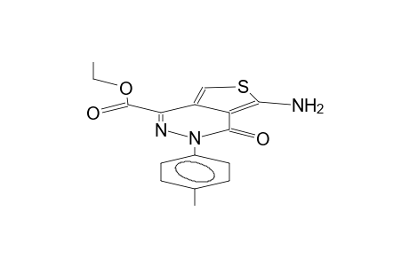 3-amino-5-(4-methylphenyl)-7-ethoxycarbonyl-4,5-dihydrothieno[3,4-d]pyridazin-4-one