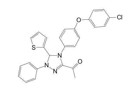 1-[4-[4-(4-chloranylphenoxy)phenyl]-2-phenyl-3-thiophen-2-yl-3H-1,2,4-triazol-5-yl]ethanone