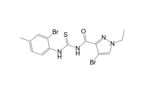 N-[(4-bromo-1-ethyl-1H-pyrazol-3-yl)carbonyl]-N'-(2-bromo-4-methylphenyl)thiourea