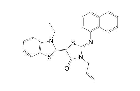 3-Allyl-5-(3-ethyl-2(3H)-benzothiazolylidene)-2-(1-naphthylimino)-4-thiazolidinone