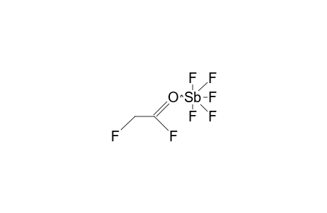 Fluoroacetyl fluoride antimony-pentafluoride complex (F coordinated)