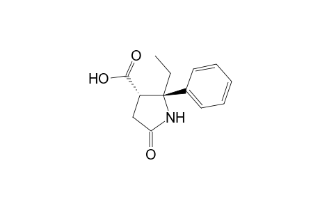 (2S,3S)-2-Ethyl-5-oxo-2-phenylpyrrolidine-3-carboxylic acid