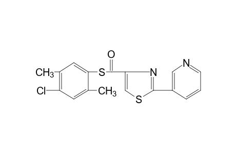 2-(3-pyridyl)-4-thiazolecarbothioic acid, S-(4-chloro-2,5-xylyl)ester