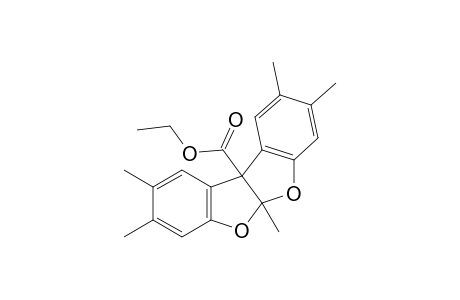 5a,10b-dihydro-2,3,5a,8,9-pentamethylbenzofuro[2,3-b]benzofuran-10b-carboxylic acid, ethyl ester