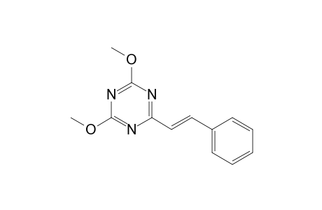 2-(2'-Phenylethenyl)-4,6-dimethoxy-1,3,5-triazine