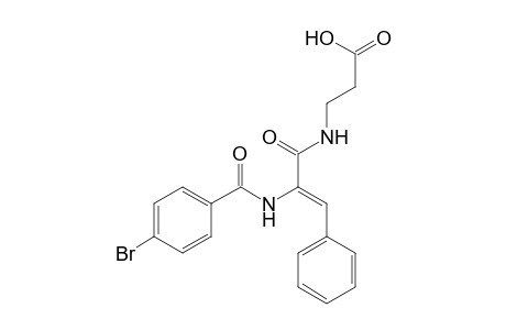 N-{(2Z)-2-[(4-bromobenzoyl)amino]-3-phenyl-2-propenoyl}-beta-alanine