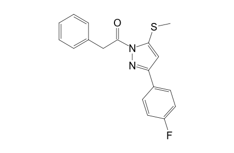 3-(p-Fluorophenyl)-5-(methylthio)-1-(phenylacetyl)pyrazole