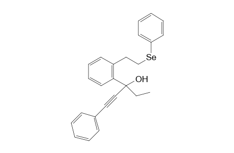 1-Phenyl-3-[2-[2-(phenylselanyl)ethyl]phenyl]pent-1-yn-3-ol