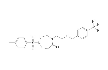 1-Tosyl-4-(2-((4-(trifluoromethyl)benzyl)oxy)ethyl)-1,4-diazepan-5-one