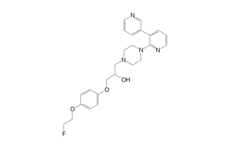 1-[4-(2-Fluoroethoxy)phenoxy]-3-[4-[3-(3-pyridyl)-2-pyridyl]piperazin-1-yl]propan-2-ol