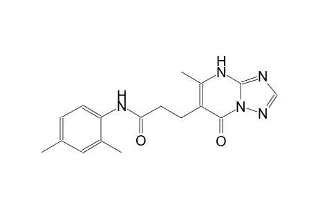 [1,2,4]triazolo[1,5-a]pyrimidine-6-propanamide, N-(2,4-dimethylphenyl)-4,7-dihydro-5-methyl-7-oxo-