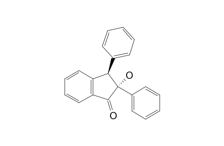 R-2-Hydroxy-2,T-3-diphenylindan-1-one