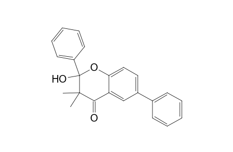 2-Hydroxy-3,3-dimethyl-2,6-diphenylchroman-4-one