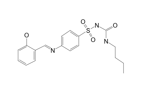 n-Butylcarbamoyl-4-(salicylideneamino)benzenesulfonamide