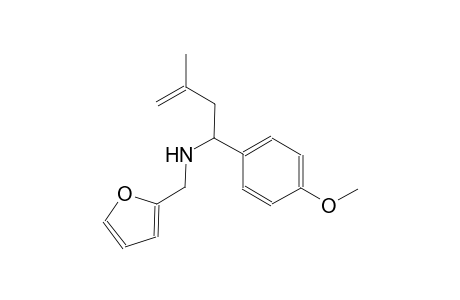 N-(2-furylmethyl)-1-(4-methoxyphenyl)-3-methyl-3-buten-1-amine