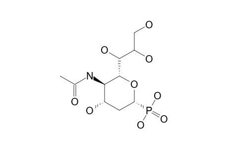 (4-ACETAMIDO-2,4-DIDEOXY-D-GLYCERO-ALPHA-D-GALACTOOCTOPYRANOSYL)-PHOSPHONIC-ACID