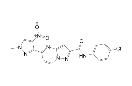 N-(4-chlorophenyl)-5-(1-methyl-4-nitro-1H-pyrazol-3-yl)pyrazolo[1,5-a]pyrimidine-2-carboxamide