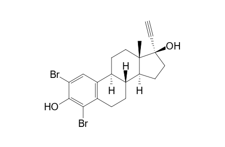 2,4-DIBROMO-17.ALPHA.-ETHYNYL-ESTRA-1,3,5(10)-TRIENE-3,17.BETA.-DIOL