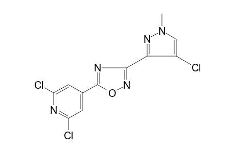 3-(4-chloro-1-methylpyrazol-3-yl)-5-(2,6-dichloro-4-pyridyl)-1,2,4-oxadiazole