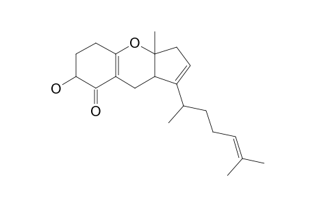 7-hydroxy-3a-methyl-1-(6-methylhept-5-en-2-yl)-3,5,6,7,9,9a-hexahydrocyclopenta[b]chromen-8-one