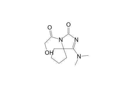 4-(Dimethylamino)-1-(2-hydroxyacetyl)-1,3-diazaspiro[4.4]non-3-en-2-one