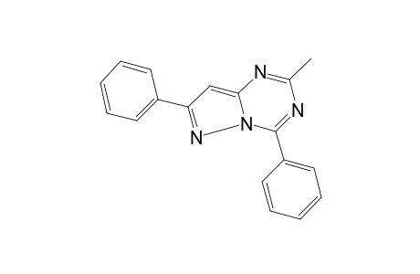 4,7-diphenyl-2-methylpyrazolo[1,5-a]-s-triazine
