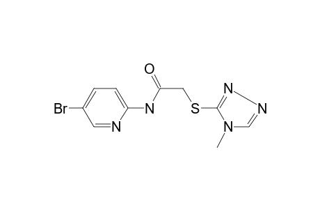 Acetamide, 2-(4-methyl-4H-1,2,4-triazol-3-ylthio)-N-(5-bromo-2-pyridyl)-