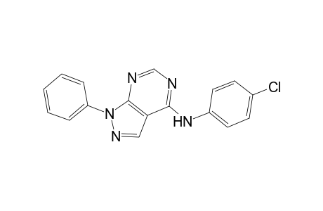 N-(4-Chlorophenyl)-1-phenyl-1H-pyrazolo[3,4-d]pyrimidin-4-amine