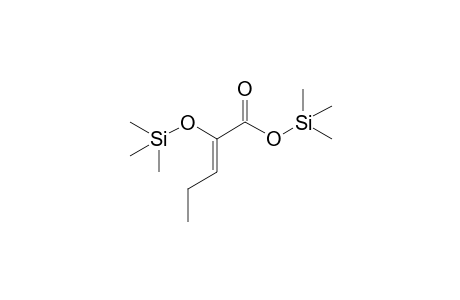 2-Pentenoic acid, 2-[(trimethylsilyl)oxy]-, trimethylsilyl ester